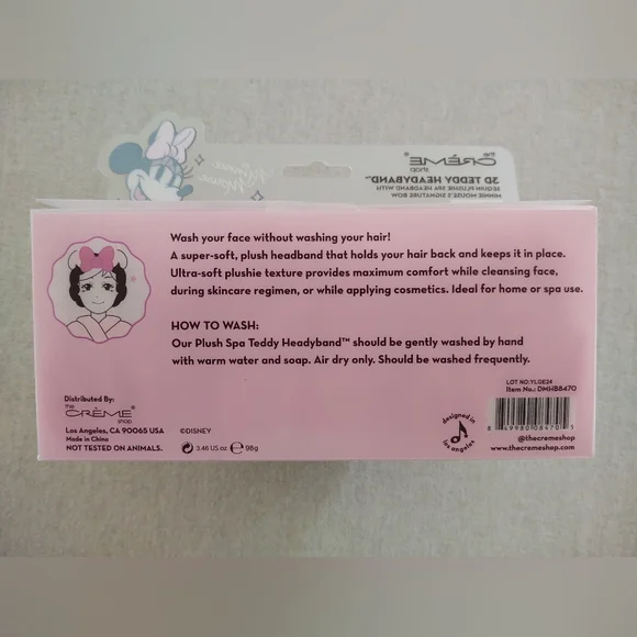 NWt Pink 🩷 Sequin Minnie Mouse Spa Headband~ - Picture 4 of 5